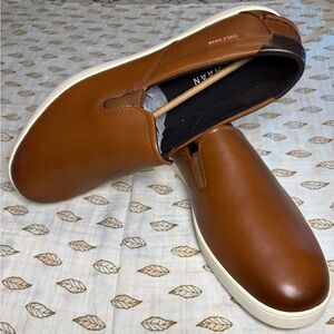 Cole Haan Men's Tan Leather Slip-Ons
